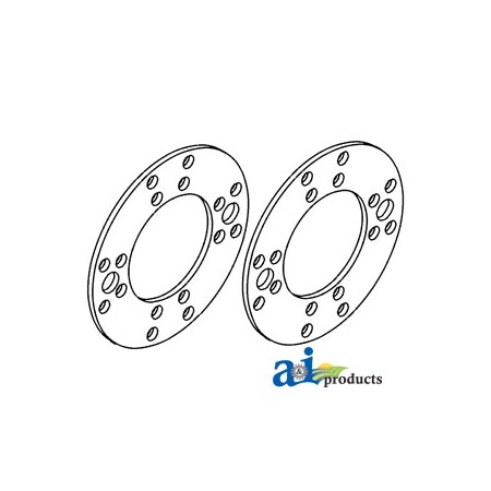 A & I Products Brake Lining w/ Rivets 6.5" x6.5" x0.4" A-1995295C1